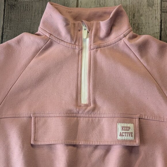 Zara, Dusty Pink 1/4 Zip Pullover, Sz 9 - Picture 9 of 9